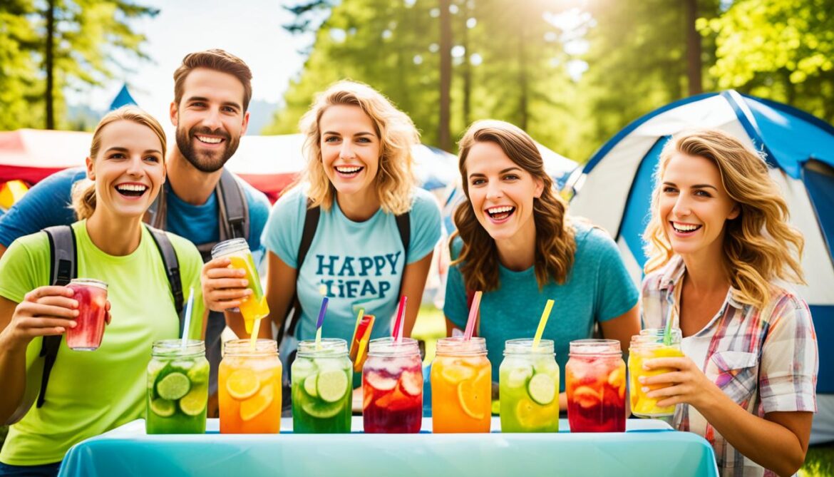 refreshing beverages for hot camping days